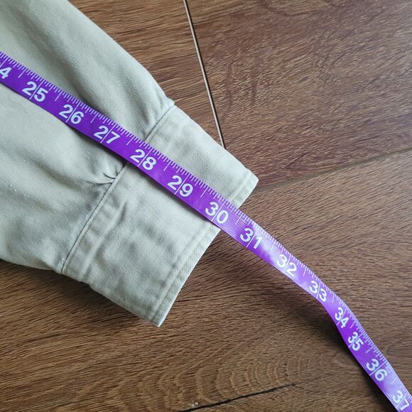 Vintage BB Brand Shirt Mens 20 2XL ? Khaki Twill Button Up Work Pockets USA Flaw - Picture 15 of 16